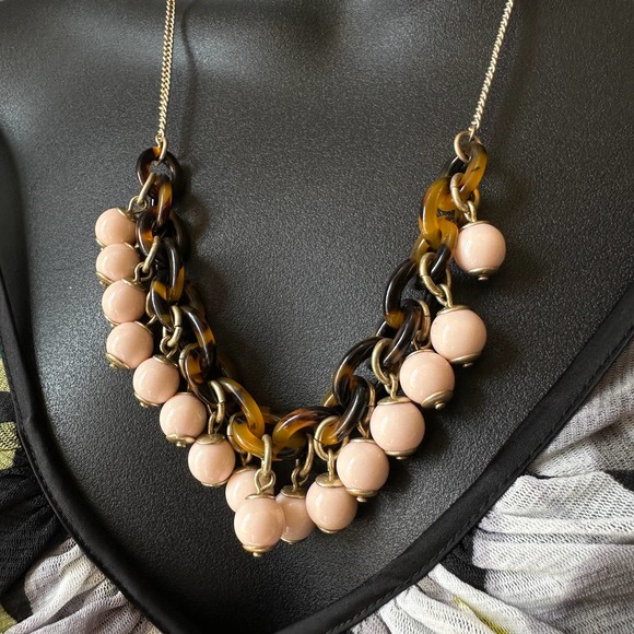 J. Crew Tortoise Link Bauble Necklace - Picture 3 of 8